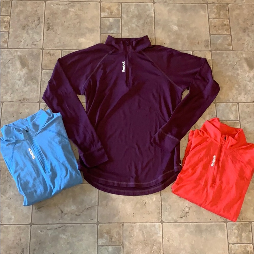 3 Reebok women’s 1/4 zips